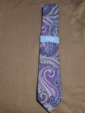 Countess Mara Purple Paisley Silk Tie